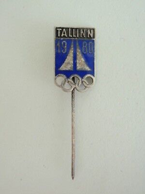ESTONIA 1980 TALLINN OLYMPIC INSIGNIA MEDAL. RARE. VF+
