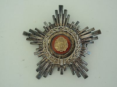 ROMANIA RPR ORDER OF THE STAR 5TH CLASS. MADE IN SILVER. TYPE 2. RARE!