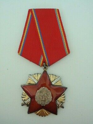 罗马尼亚社会主义保卫祖国勋章三级RSR。白银/马