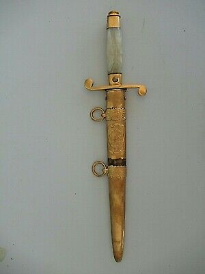 ROMANIA SOCIALIST GENERAL'S DAGGER #25930. GILT NOT PAINTED! RARE! UNI