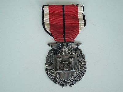 USA AMERICAN MILITARY ENGINEERS SOC. BADGE MEDAL SILVER/NAMED/DATED. R