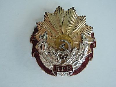 ROMANIA SOCIALIST ORDER OF LABOR 1ST CLASS RPR. TYPE 3. SILVER/GILT. C