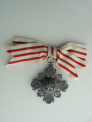 BULGARIA KINGDOM ORDER OF THE RED CROSS 2nd CLASS FOR LADIES. EF!