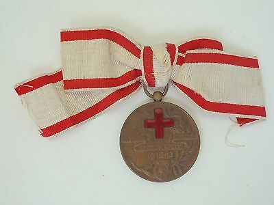 SERBIA  RED CROSS MEDAL 2ND CLASS. BRONZE. RARE VF+