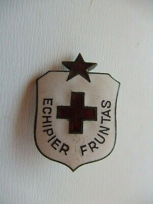 ROMANIA SOCIALIST RPR OUTSTANDING LEADER RED CROSS BADGE MEDAL. RARE V