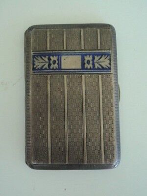 奥地利皇家香烟盒。银制。有标记。稀有的。室颤+