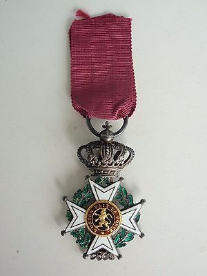 BELGIUM ORDER OF LEOPOLD KNIGHT GRADE W/ GOLD BUTTONS. PRINCE SIZE TYP