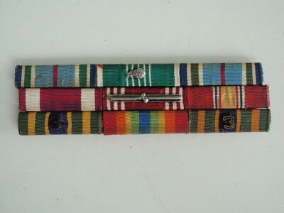 USA RIBBON BAR WITH 9 RIBBONS. VF+