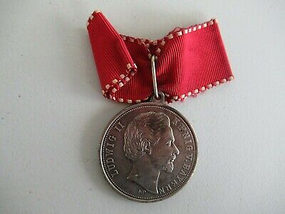 GERMANY LUDWIG II COMMEMMORATIVE MEDAL 1845-1886