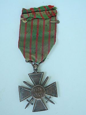 FRANCE WAR CROSS 1914-1918 WITH RIBBON BAR