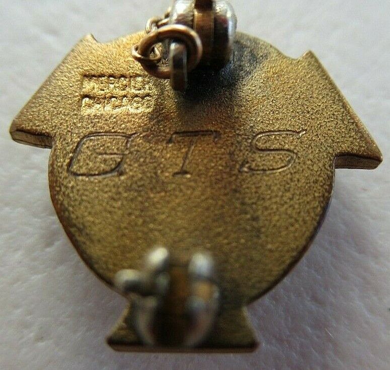 美国兄弟会 PIN KAPPA PSI RHO。黄金制造。命名。已标记。第1482章