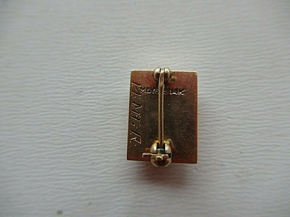 USA FRATERNITY PIN TAU NU LAMBDA. MADE IN GOLD 14K. NAMED. MARKED.1312