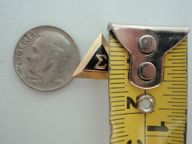 USA FRATERNITY PIN DELTA SIGMA. MADE IN GOLD. 441