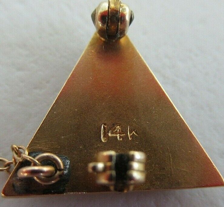 USA FRATERNITY PIN OMEGA RHO PHI. MADE IN GOLD 14K. 1723