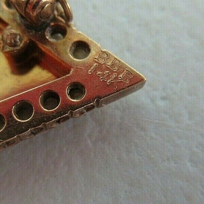 USA FRATERNITY PIN PI MU. MADE IN GOLD 14K. DATED 1931. NAMED. MARKED.