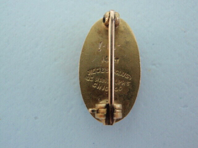 USA FRATERNITY PIN BETA PSI DELTA. MADE IN GOLD 14K. NAMED. 456