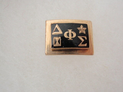 USA FRATERNITY PIN DELTA PHI SIGMA. MADE IN GOLD. NAMED. 1928. 172