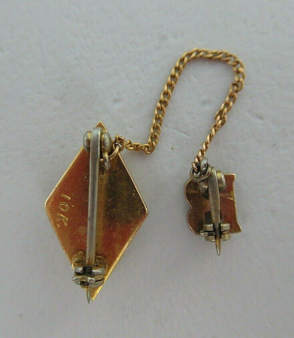 USA FRATERNITY PIN CHI PSI BETA. MADE IN GOLD 10K. 1554
