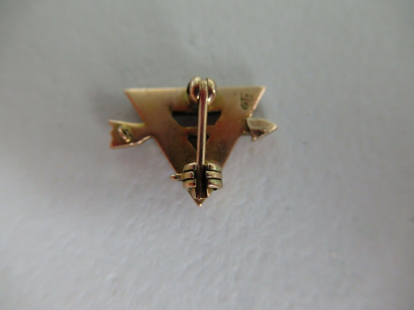 USA FRATERNITY PIN ETA KAPPA PHI. MADE IN GOLD 14K. OPALS!. MARKED. 98