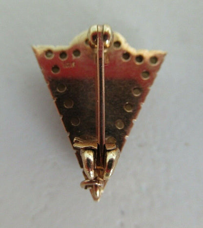 USA FRATERNITY PIN BETA DELTA GAMMA. MADE IN GOLD 10K. MARKED. 1705