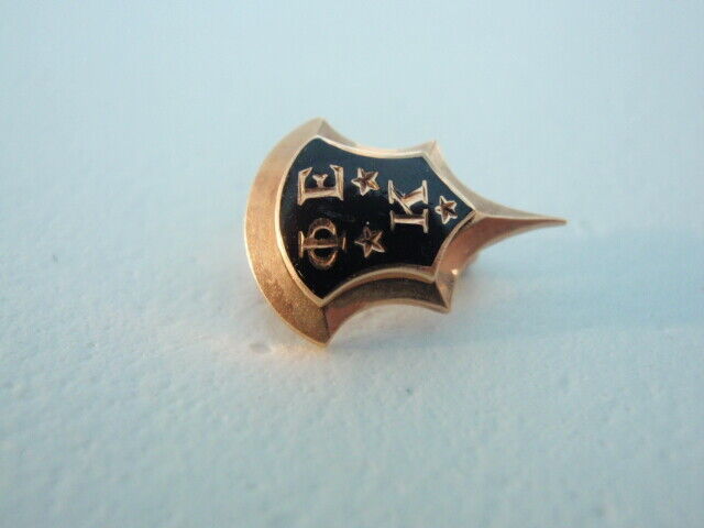 USA FRATERNITY PIN PHI EPSILON KAPPA. MADE IN GOLD. MARKED. 368