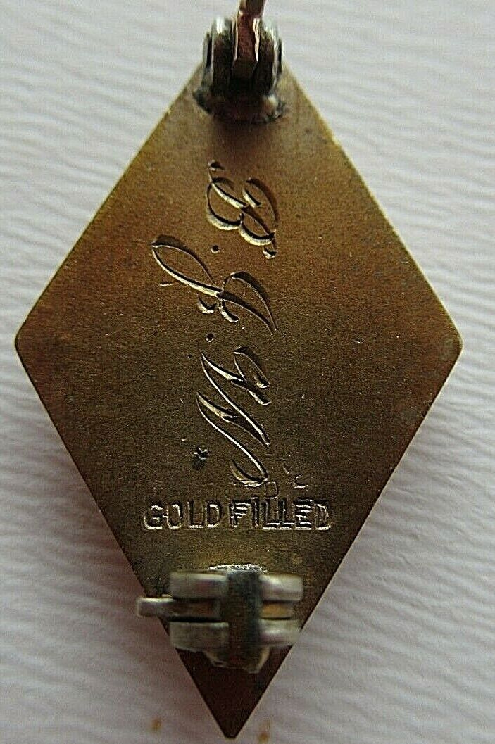 USA FRATERNITY PIN PHI DELTA PSI. MADE IN GOLD FILLED. MARKED. 1296