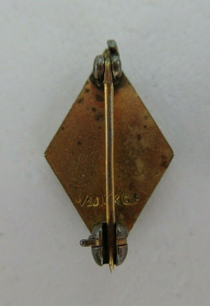 USA FRATERNITY SWEETHEART PIN. MADE IN GOLD FILLED. MARKED. 1664