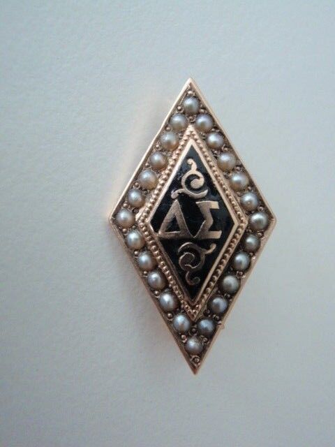 USA FRATERNITY PIN DELTA SIGMA. MADE IN GOLD. 250