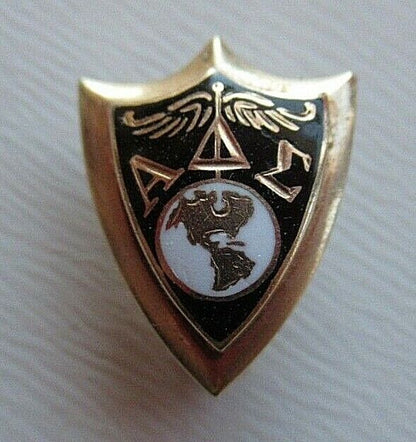 USA FRATERNITY PIN ALPHA DELTA SIGMA PHI. MADE IN GOLD. NAMED. 1228