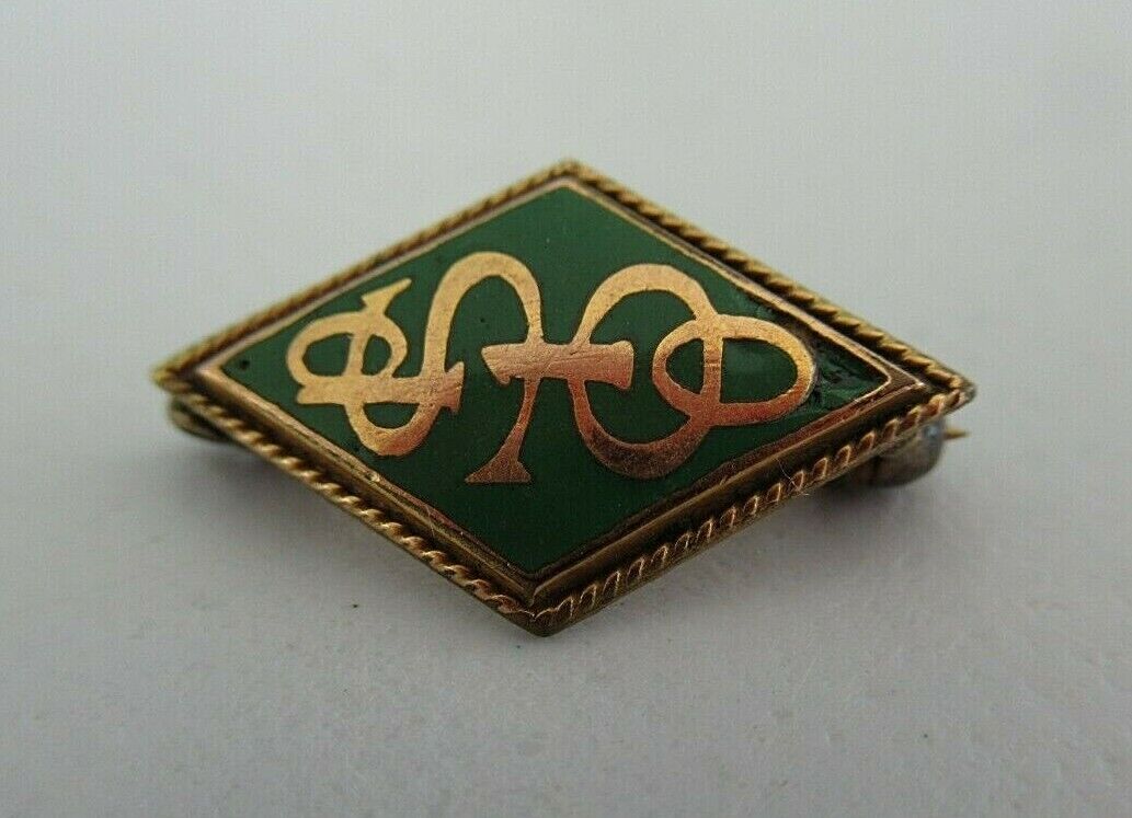 USA FRATERNITY SWEETHEART PIN. MADE IN GOLD FILLED. MARKED. 1664