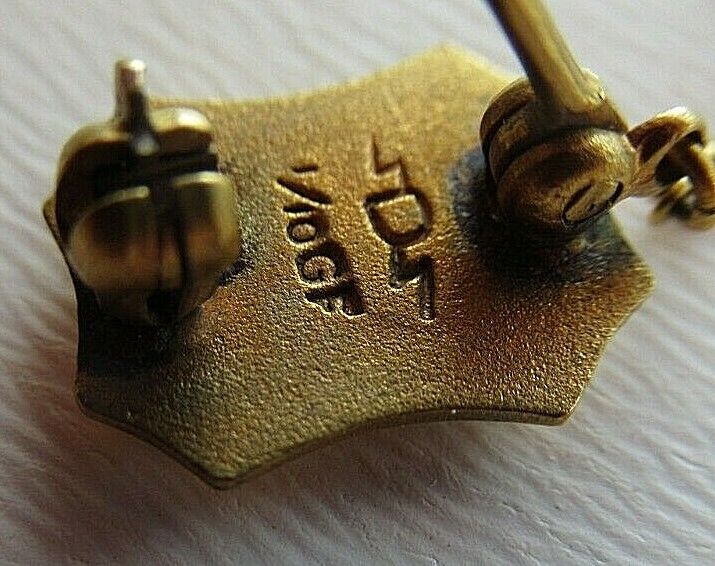 USA FRATERNITY PIN KAPPA IONA DELTA. MADE IN GOLD FILLED. MARKED. 1256