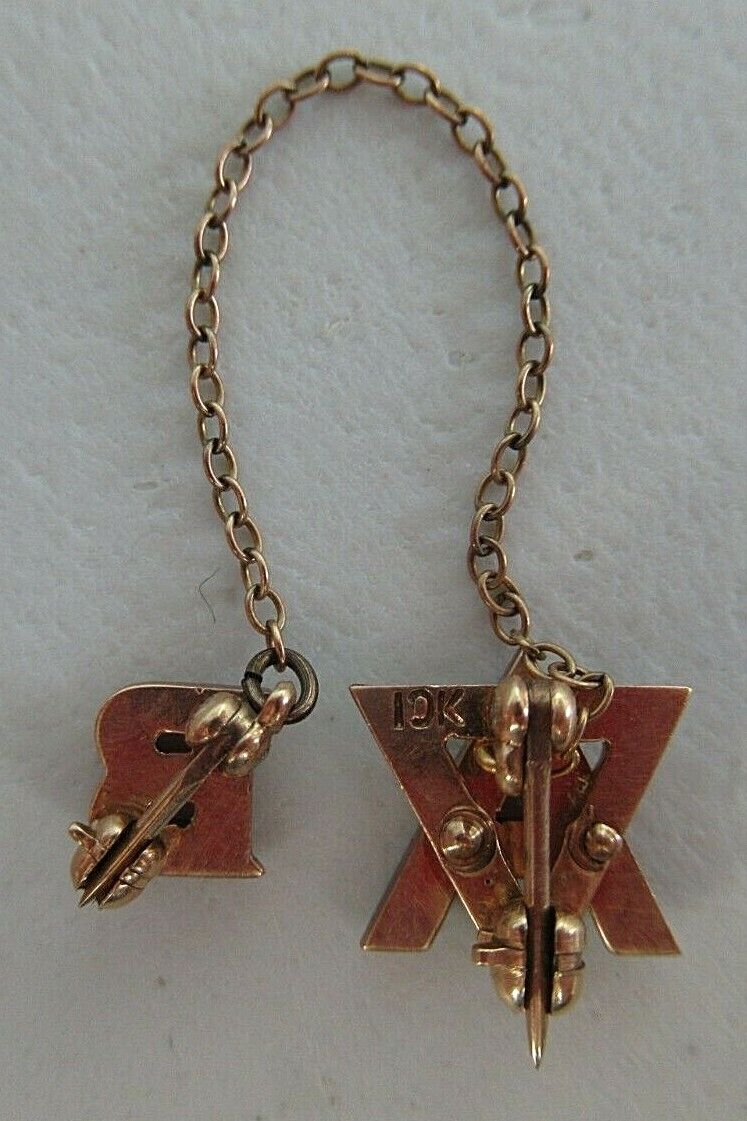 USA FRATERNITY PIN ALPHA DELTA. MADE IN GOLD 10K. 1418