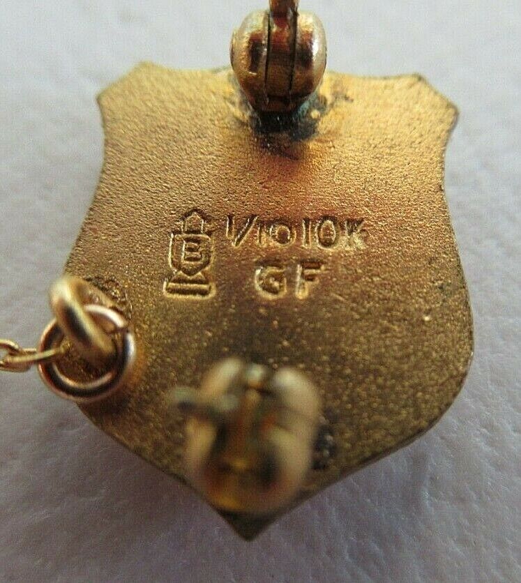 USA FRATERNITY PIN NU TAU SIGMA. MADE IN GOLD FILLED. MARKED. 1406