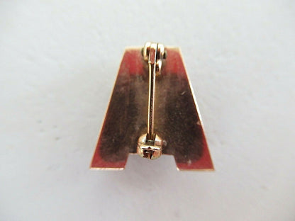 USA FRATERNITY PIN ALPHA CHI ALPHA. MADE IN GOLD. 1410