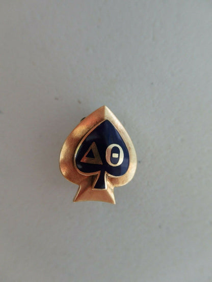 美国兄弟会 PIN Delta Theta。 14K 金制成。 1930.命名。已标记。