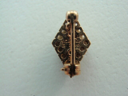 USA FRATERNITY PIN IOTA TAU SIGMA. MADE IN GOLD. NUMBERED 200!. NAMED.