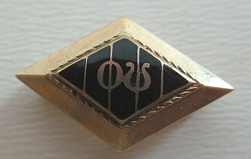 USA FRATERNITY PIN PHI PSI. MADE IN GOLD. 1939. NAMED, 1300