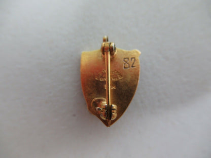 USA FRATERNITY PIN GAMMA THETA PI. MADE IN GOLD 10K. '82. MARKED. 766