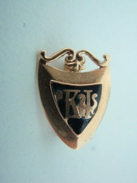 USA FRATERNITY PIN KAPPA PSI. MADE IN GOLD. 1904. NAMED. 409