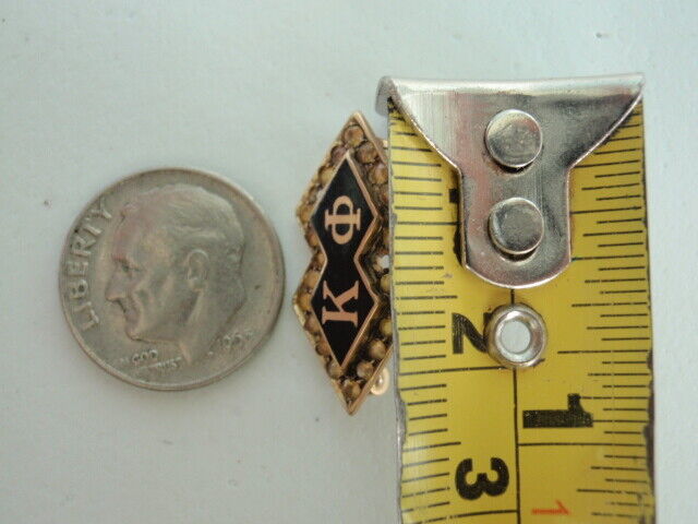 USA FRATERNITY PIN KAPPA PHI. MADE IN GOLD 10K. NAMED. MARKED. 556