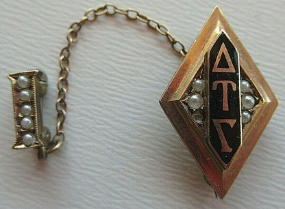 美国兄弟会 PIN Delta UPSILON GAMMA。包金制成。已标记。 1