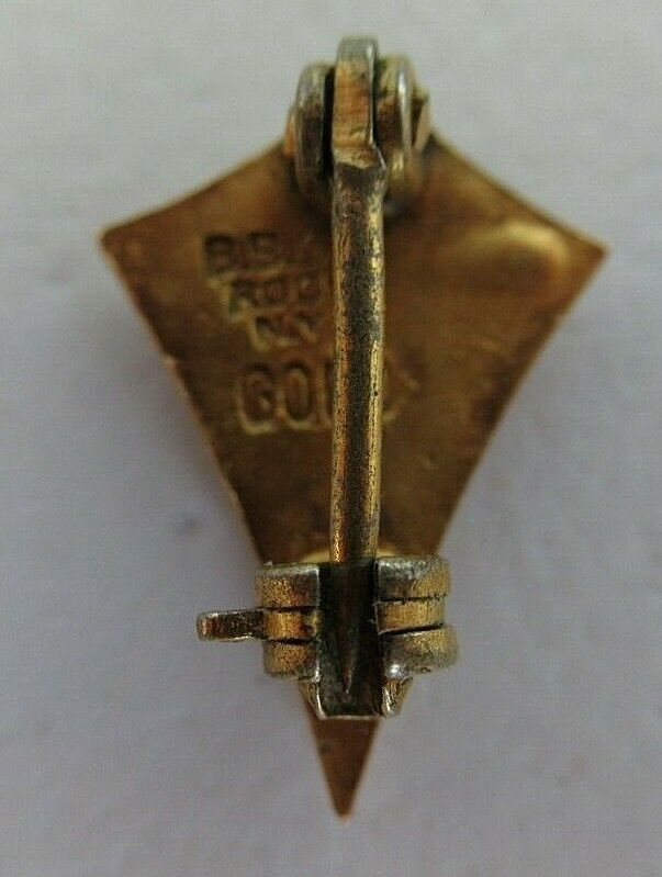 USA FRATERNITY PIN PHI SIGMA. MADE IN GOLD. 1912. MARKED 1348