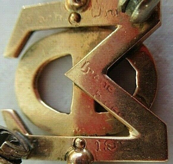 美国兄弟会 PIN KEY PHI Sigma。黄金制造。命名。编号。 1720