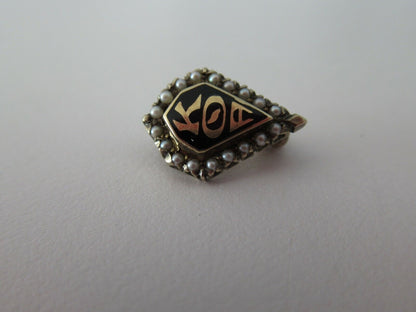 USA FRATERNITY PIN KAPPA THETA ALPHA. MADE IN GOLD. NAMED. 1138