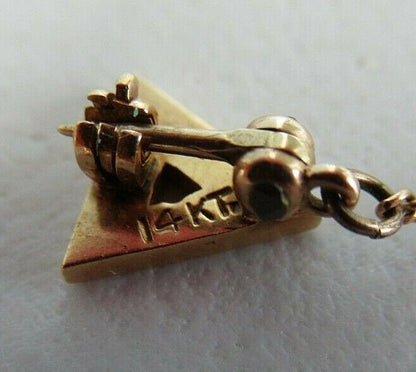 USA FRATERNITY PIN PI. MADE IN GOLD 14K. RUBIES. MARKED. 1693