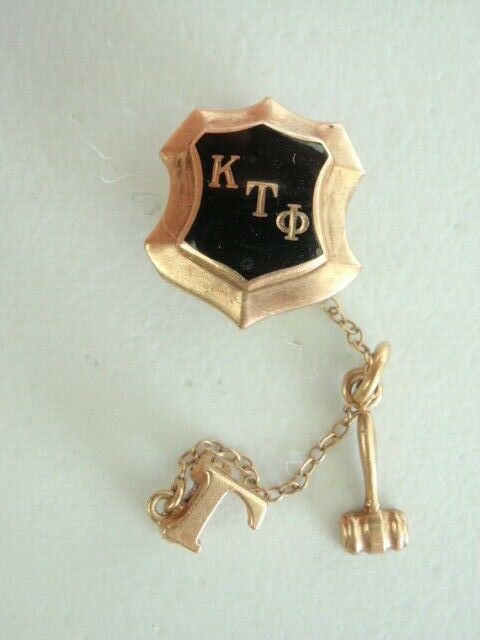 USA FRATERNITY PIN KAPPA TAU PHI. MADE IN GOLD 10K. MARKED . 552