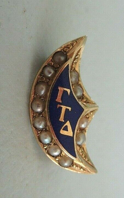 USA FRATERNITY PIN GAMMA TAU DELTA. MADE IN GOLD 14K. 837