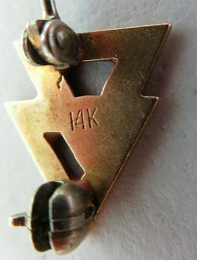 USA FRATERNITY PIN DELTA DELTA. MADE IN GOLD 14K. 848