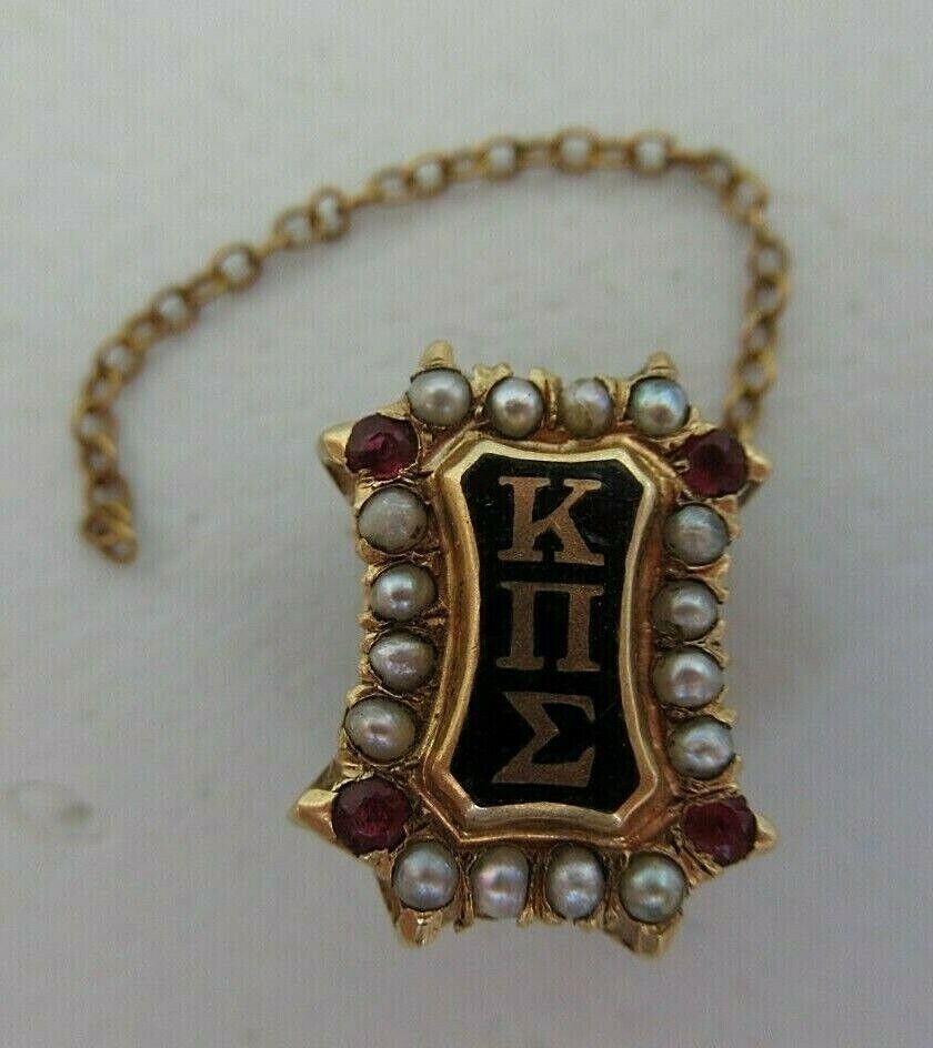 USA FRATERNITY PIN KAPPA PI SIGMA. MADE IN GOLD 14K. MARKED. 1769