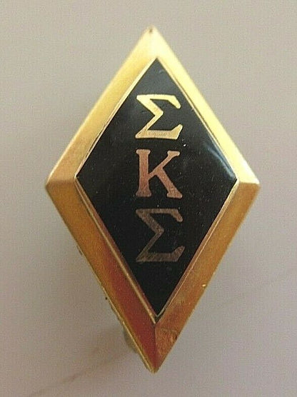 USA FRATERNITY PIN SIGMA KAPPA SIGMA. MADE IN GOLD. MARKED. 1209